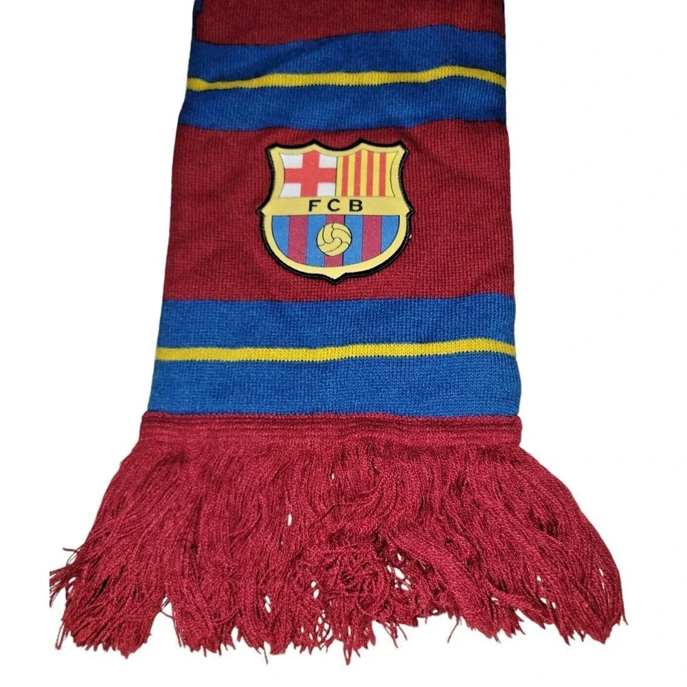 FC Barcelona Soccer Scarf Adult Blue Red Knit Barca FCB Futbol Fan Winter 42